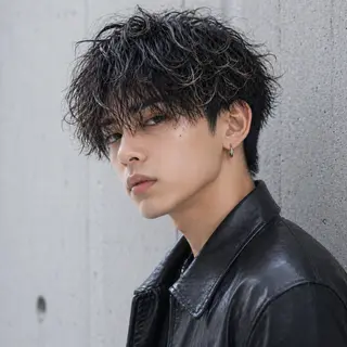 メンズ 韓国メンズ特化 パーマSatskiのヘアスタイル