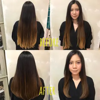 ロング レイヤーカット✂︎池 袋個室サロンkumaのヘアスタイル