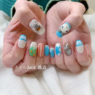 ミディアム カラー ネイルJaol 池袋のネイルデザイン