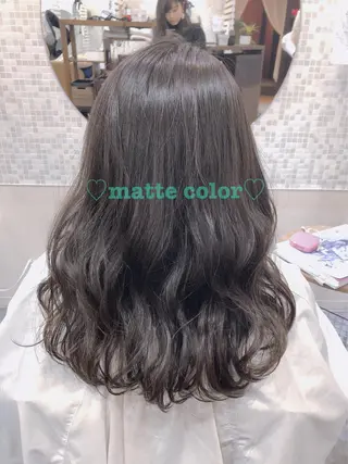 セミロング カラー 似合わせ🩰✨ 二階堂昌恵のヘアスタイル