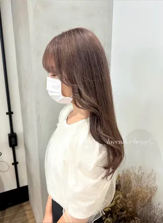ロング カラー ヘアアレンジ Himawari♡ 柔らかいカラーのヘアスタイル
