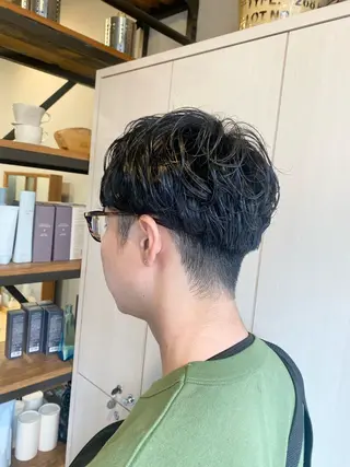 パーマ メンズ たなか もえなのヘアスタイル