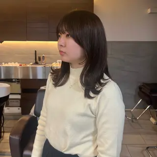 セミロング モデル募集◆堀江 海里◆桂駅1分のヘアスタイル