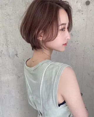 ショート カラー ❤️ブリーチなし💚 ダブルカラー平野実花のヘアスタイル