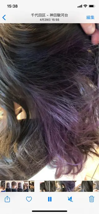 カラー 💙あかみね 💙（mine）のヘアスタイル