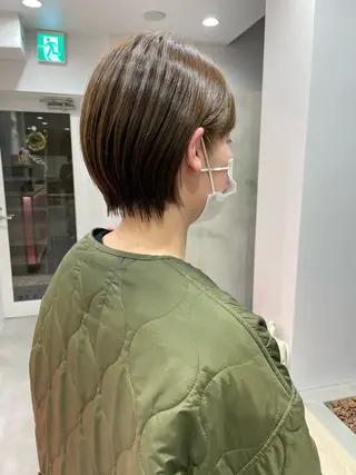 ショート カラー DECORA SORAN【本川越】所属・韓国/顔周り/ボブ/ ショート/大川陽太のヘアスタイル