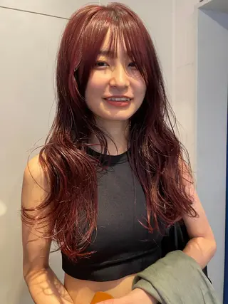 ロング カラー レイヤー/似合わせ TAKUYAのヘアスタイル