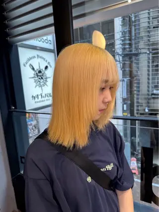 セミロング カラー 韓国ヘア🎀 /♡𝓝𝓸𝓪♡のヘアスタイル