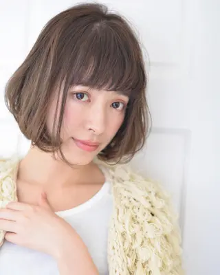 ショート ミディアム カラー パーマ ヘアアレンジ 【白髪ぼかし 専門GBG】自由が丘のヘアスタイル