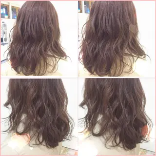ロング カラー パーマ 代表🎀 ふわモテ愛 され髪🩷yumiのヘアスタイル