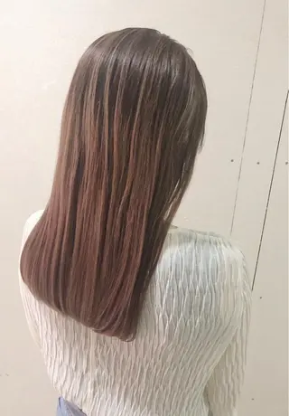 ロング カラー ケアブリーチ /髪質 改善/古橋圭史郎のヘアスタイル