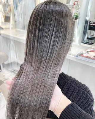 ロング カラー ＡＳＨ大宮/ブリーチ 髪質改善/カラーのヘアスタイル