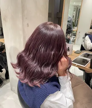 ミディアム カラー ヘアアレンジ 艶髪/レイヤーカット 🐣misakiのヘアスタイル