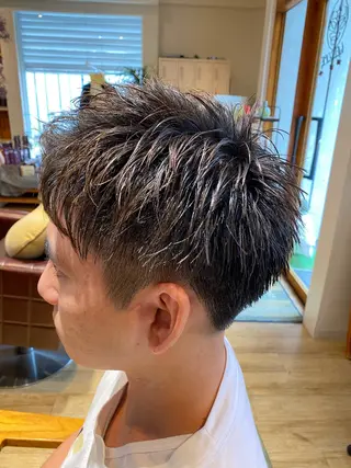 ショート メンズ 艶美髪マスター 店長✂︎YUKKEのヘアスタイル