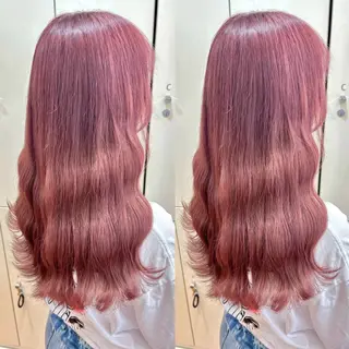 ロング ヘアメ🎀推しカラー 🥣横浜/しほ🧸のヘアスタイル