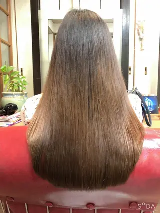 ロング パーマ 🏰秘密基地🏯 サユリ美容室✂️のヘアスタイル