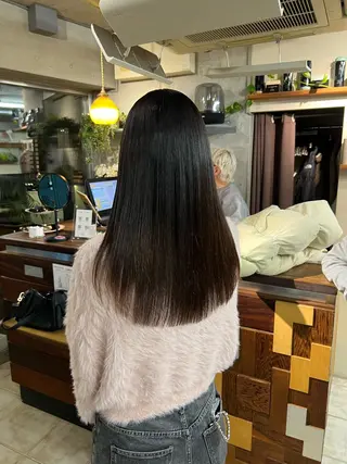 ロング 土田かほ/本日🈳 透明感カラー🍃のヘアスタイル