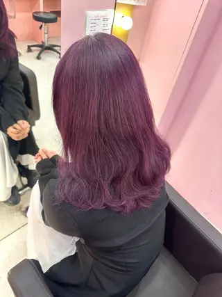 セミロング カラー ブリーチ指名 No.1🦋KOKIのヘアスタイル