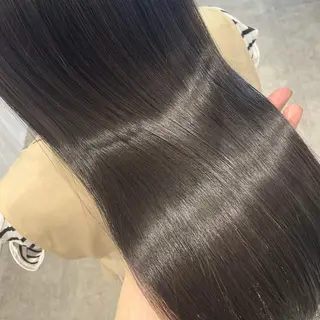 ミディアム カラー パーマ ヘアアレンジ メンズ キッズ ネイル マツエク・マツパ アイブロウ mona/ ストレートスタイル✨のヘアスタイル