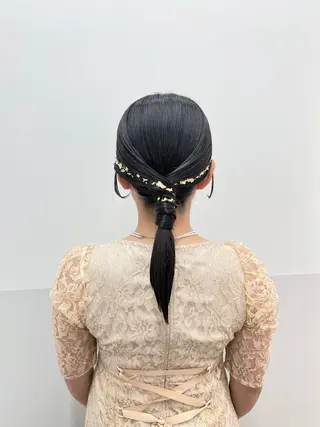 ヘアアレンジ 似合わせレイヤー/ 美髪縮毛矯正/ミナエのヘアスタイル