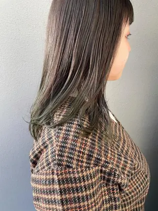 セミロング カラー 東 みのりのヘアスタイル