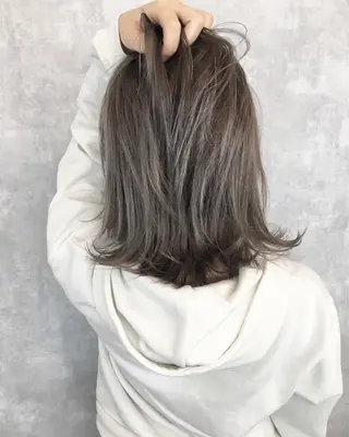 ミディアム カラー レイヤーカット BLend 渋谷のヘアスタイル