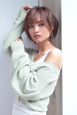ショート レイヤー/縮毛矯正 髪質改善/e_kiのヘアスタイル