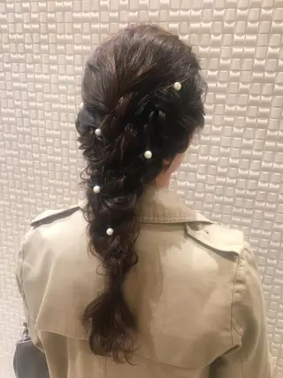 ミディアム セミロング ヘアアレンジ scene. haraのヘアスタイル