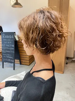 ショート カラー パーマ ✂️ショート・パーマ ✂️ノモトコウジのヘアスタイル