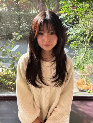 ロング 韓国レイヤー YOKE reinaのヘアスタイル