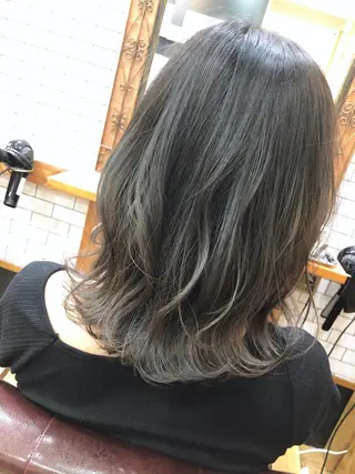 ミディアム カラー THREE 関根大のヘアスタイル