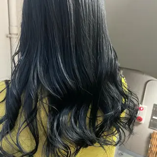 ミディアム カラー パーマ ヘアアレンジ メンズ キッズ ネイル マツエク・マツパ 切りっぱなしヘアボブ ミディアムヘアRYOのヘアスタイル