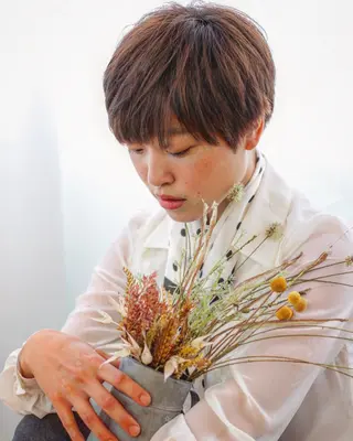 ショート カラー 鈴畑 皓平のヘアスタイル