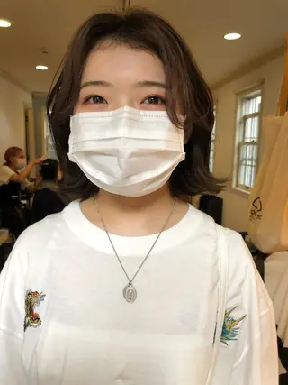 セミロング カラー eri kinjoのヘアスタイル