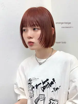 ショート カラー 松本優香/ボブ/ダ ブルカラー/髪質改善のヘアスタイル