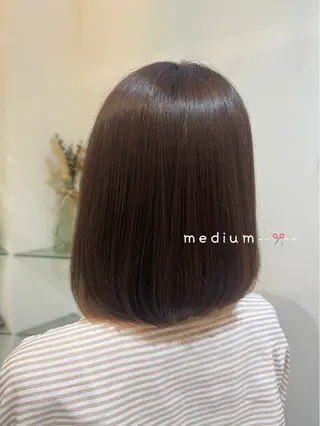 ミディアム 透明感カラー🧁🩰 🫧仲松良菜🎀のヘアスタイル