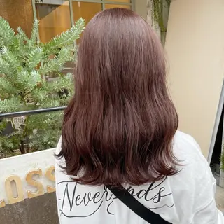 セミロング カラー 【完全個室】髪質改善 暖色カラー/山崎唯奈のヘアスタイル