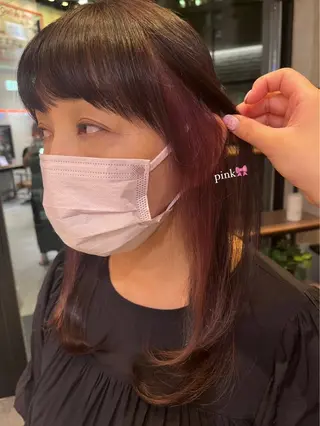 ロング カラー ヘアアレンジ yuuri🎀/大宮 /韓国ヘア/レイヤーのヘアスタイル