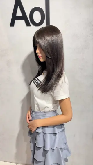セミロング カラー ✨髪質改善✨美髪 矯正🫧小泉のヘアスタイル