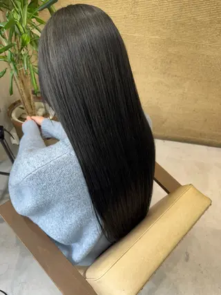 ロング カラー ブリーチなしwカラー /艶カラー/oukaのヘアスタイル