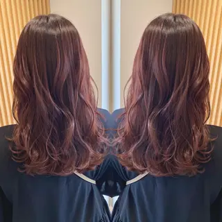 ロング カラー やじま ひろこのヘアスタイル