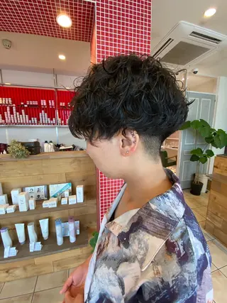 ショート パーマ 斎藤 彩香のヘアスタイル