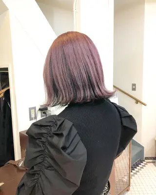 ミディアム 🍒暖色カラー🍒 渋谷/YUUのヘアスタイル