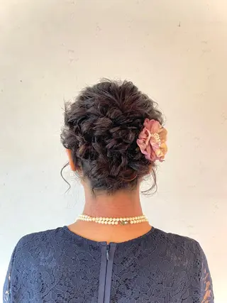 ヘアアレンジ 酸性ストレート/ブリ ーチなしWカラー河本のヘアスタイル