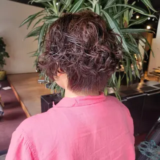 ショート パーマ ハヤシ マユ ✂ 府中美容室のヘアスタイル