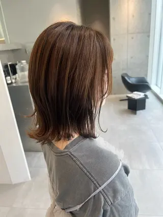 ミディアム カラー 吉沢遣人/レイヤー 艶カラー/抜け感のヘアスタイル
