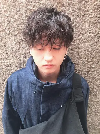 ショート カラー パーマ ヘアアレンジ メンズ CHIC share salon所属・ちこ .のヘアスタイル