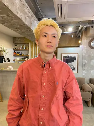 ショート カラー メンズ 竹内 柚子のヘアスタイル
