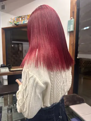 セミロング カラー 💖艶・ブリーチ 透明感miyu💖のヘアスタイル