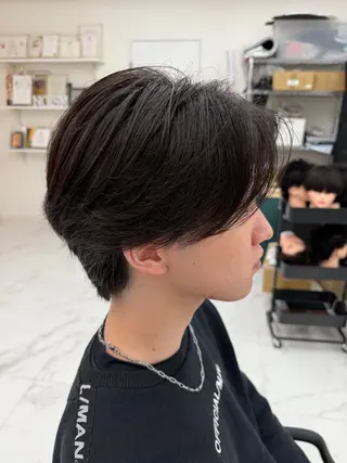 パーマ 京都駅メンズサロン マッシュのヘアスタイル